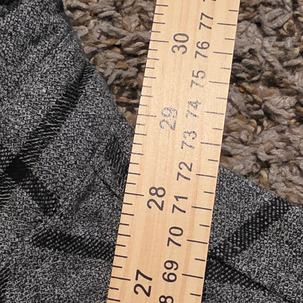 SRK Sunrise Kingdom Mens Large Grey Black Windowpane Plaid Button Down Shirt L - Picture 6 of 7